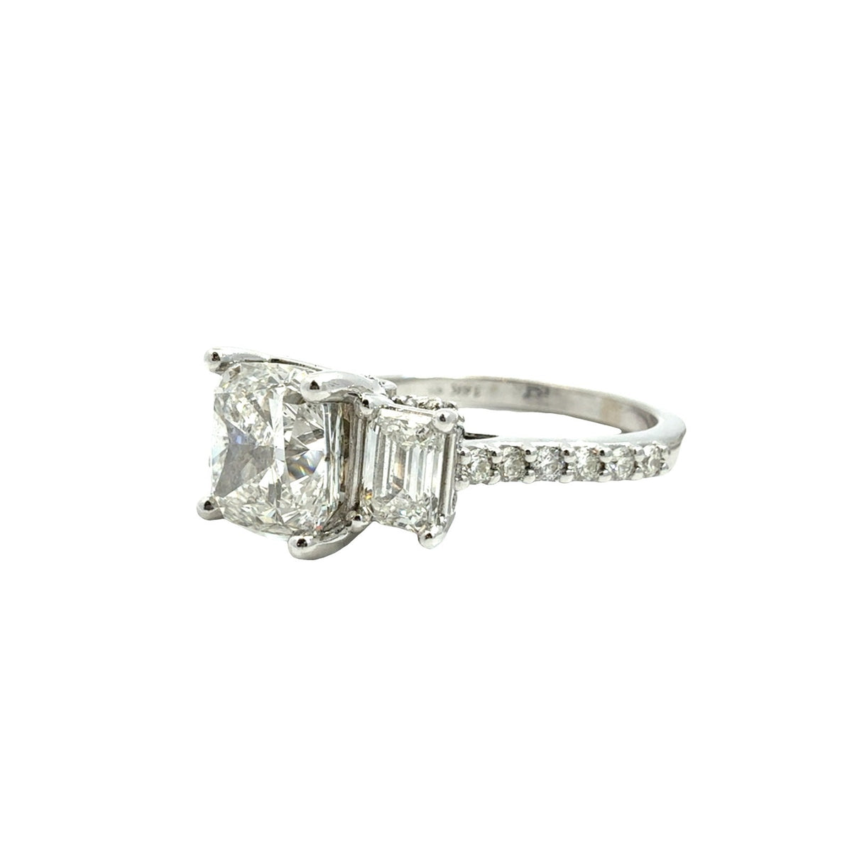 Pnina Tornai 14k White Gold 3.30cttw Cushion-Cut Diamond Multi-Stone Bridal Set5