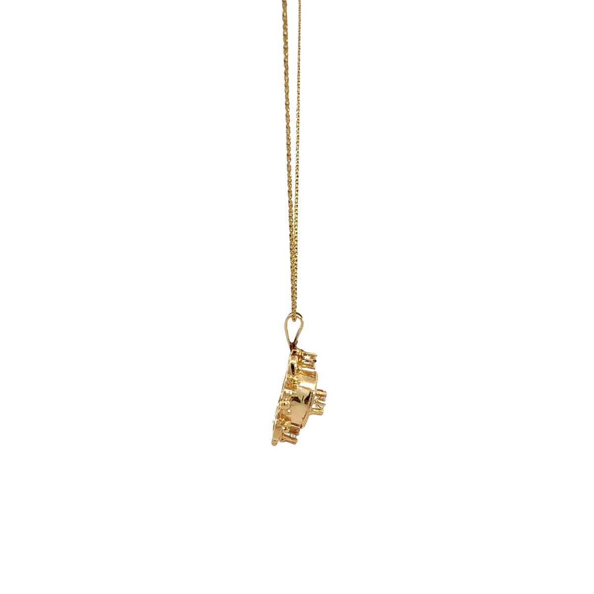 Vintage 14k Yellow Gold and 0.28cttw Diamond Filigree Pendant Necklace 20"2