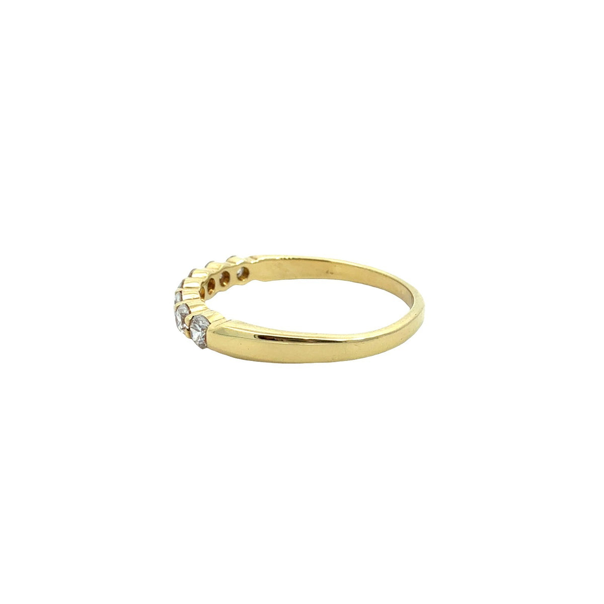 18k Yellow Gold 7 Stone 0.42cttw Diamond Wedding Band Ring2