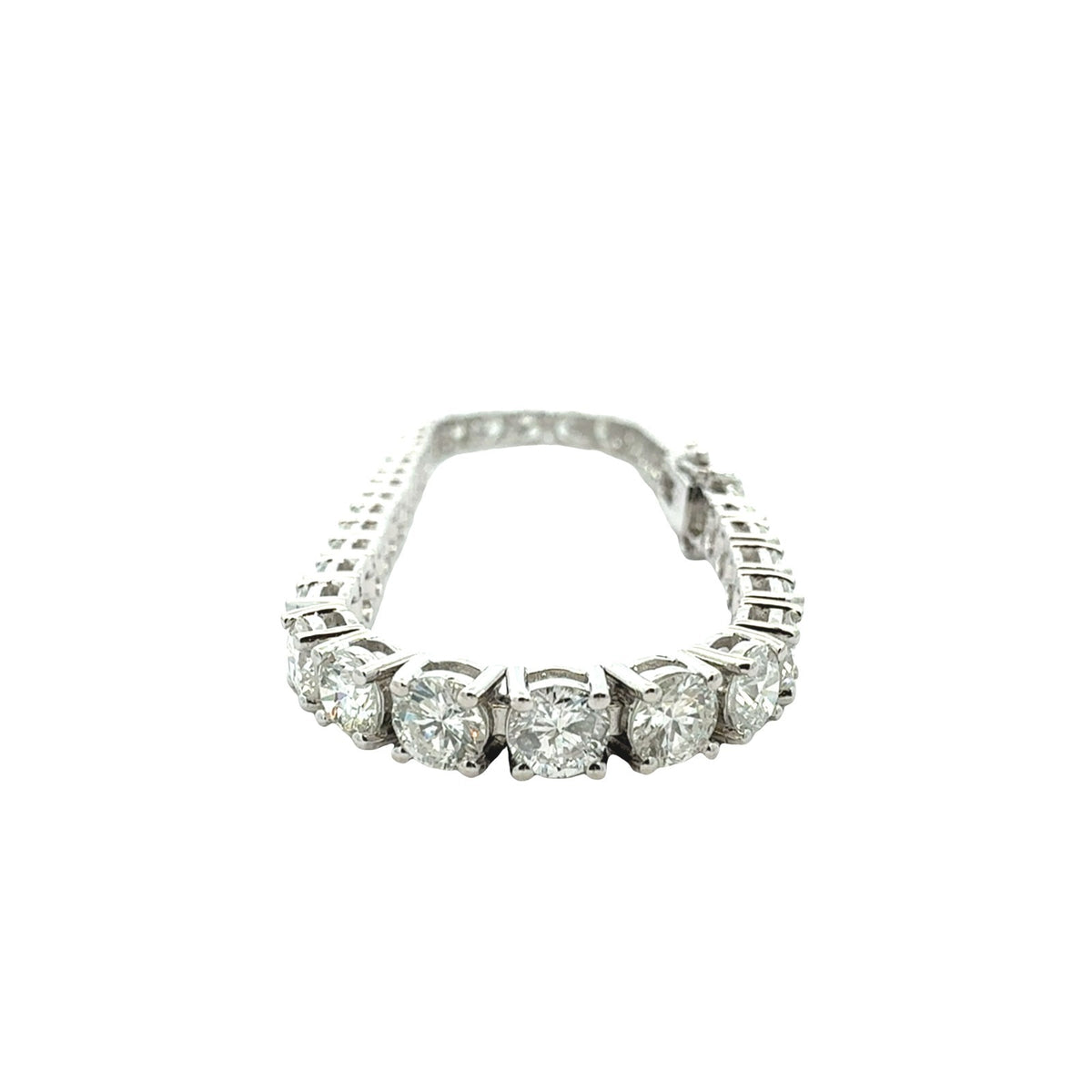 NEW 14k White Gold and 11.93cttw Diamond Tennis Bracelet2