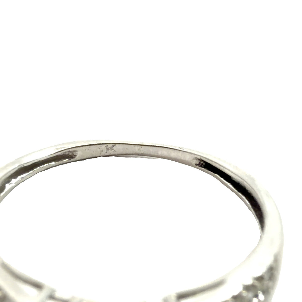 14k White Gold & 0.28cttw Diamond Bridal Ring Set Size 5.5 & 66