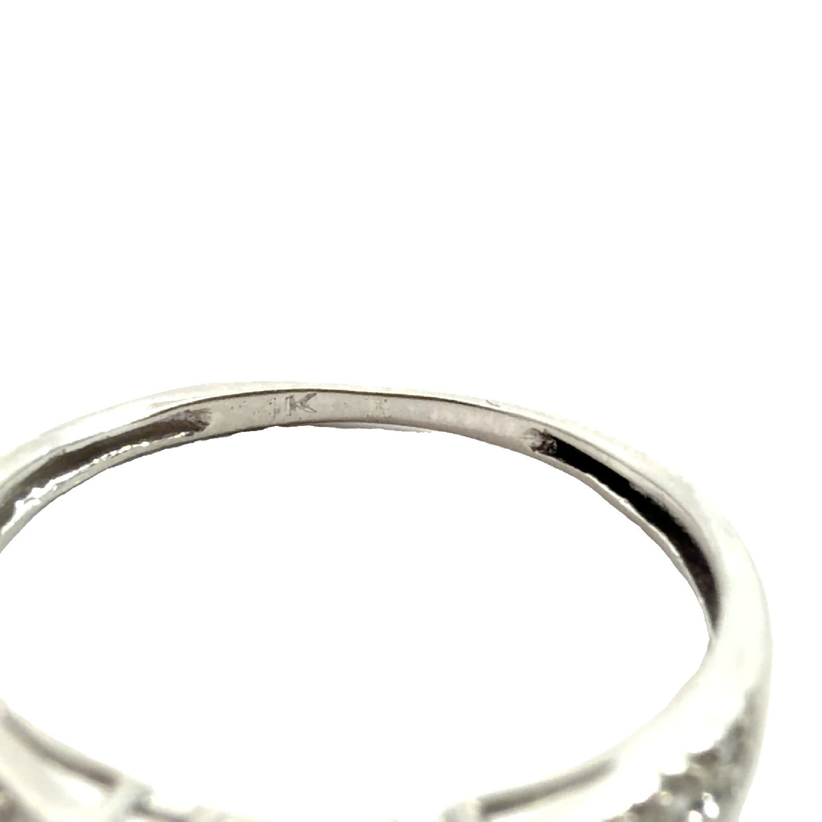 14k White Gold & 0.28cttw Diamond Bridal Ring Set Size 5.5 & 66