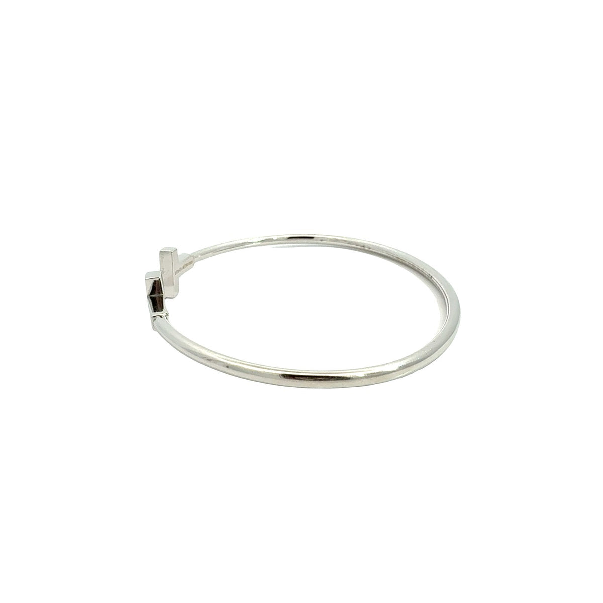 Tiffany & Co. 18k White Gold Tiffany T Wire Cuff Bracelet4