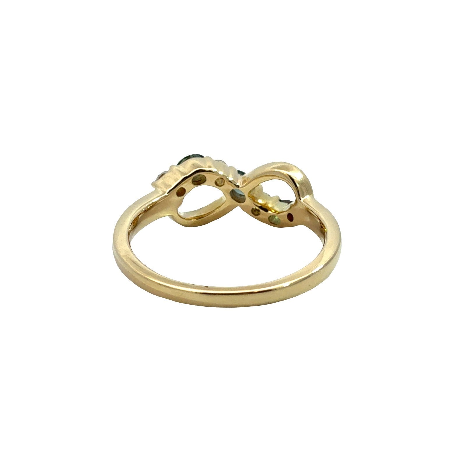 18k Yellow Gold 0.43cttw Alexandrite and 0.26cttw Diamond Infinity Ring3