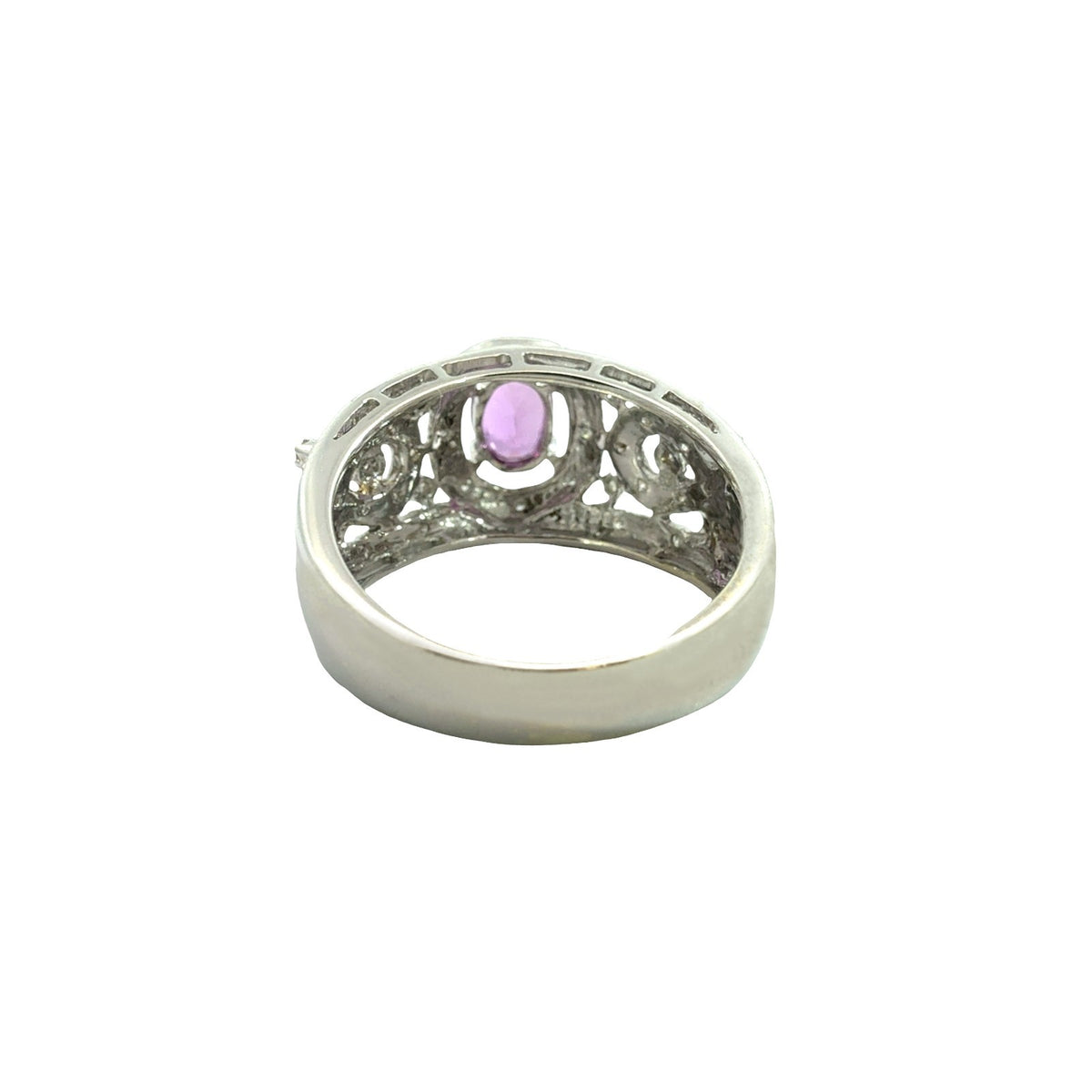 14k Multi-Tone Gold 0.95tcw Pink Sapphire and 0.26cttw Diamond Ring3