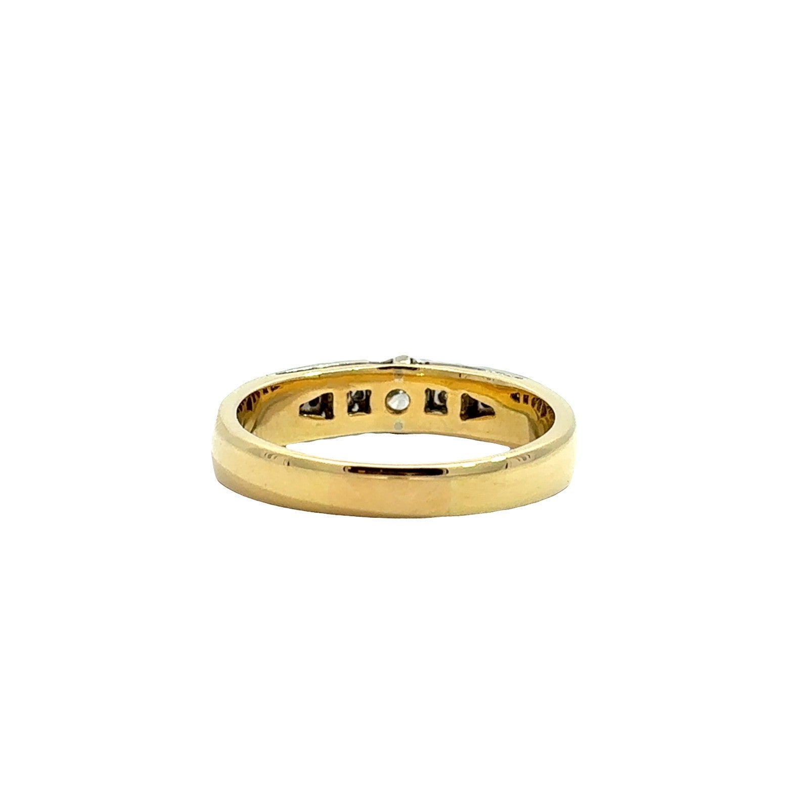 18k Multi-Tone Gold Bezel Set 1.07cttw Diamond Ring3