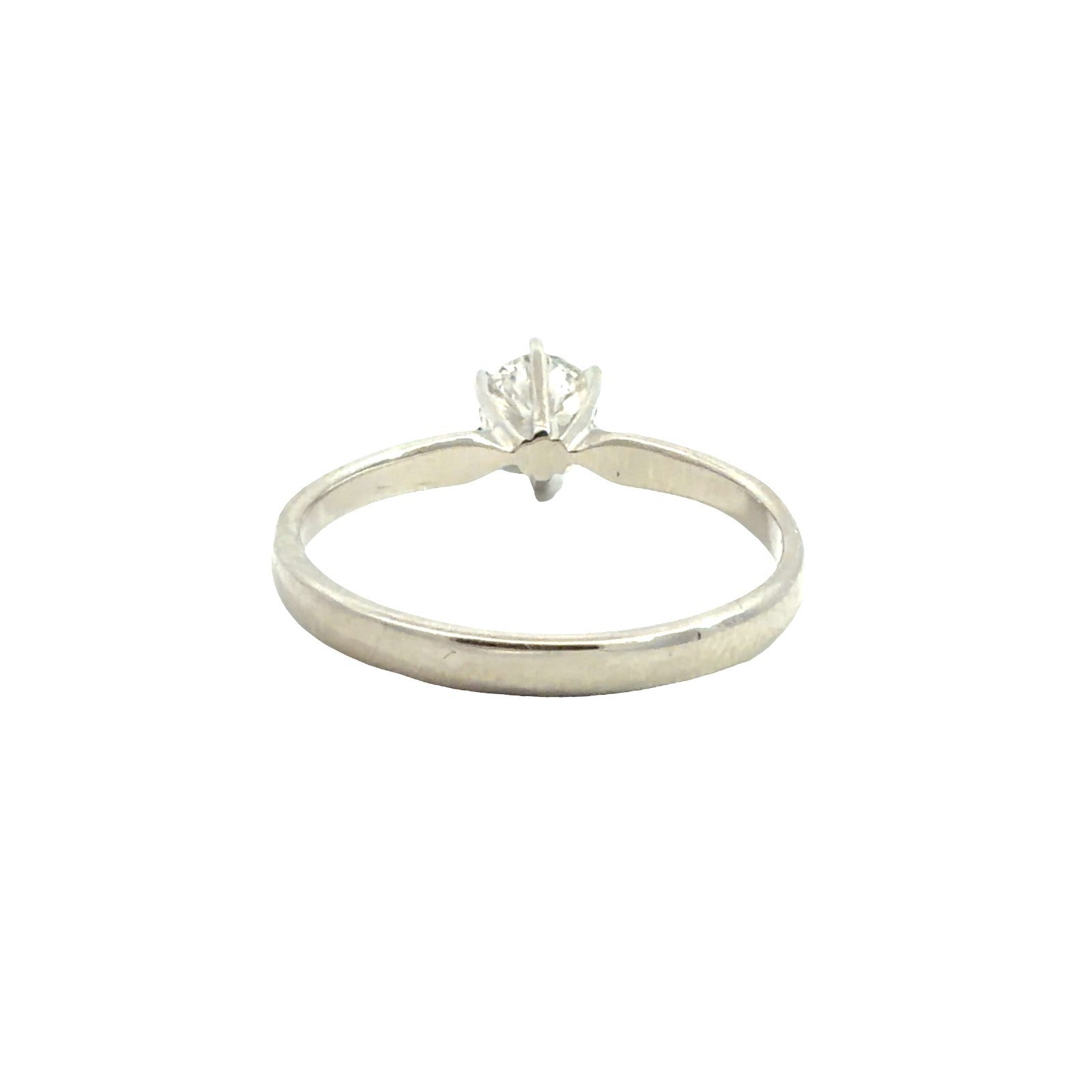 14k White Gold & 0.47tcw Round Brilliant Diamond Solitaire Engagement Ring2