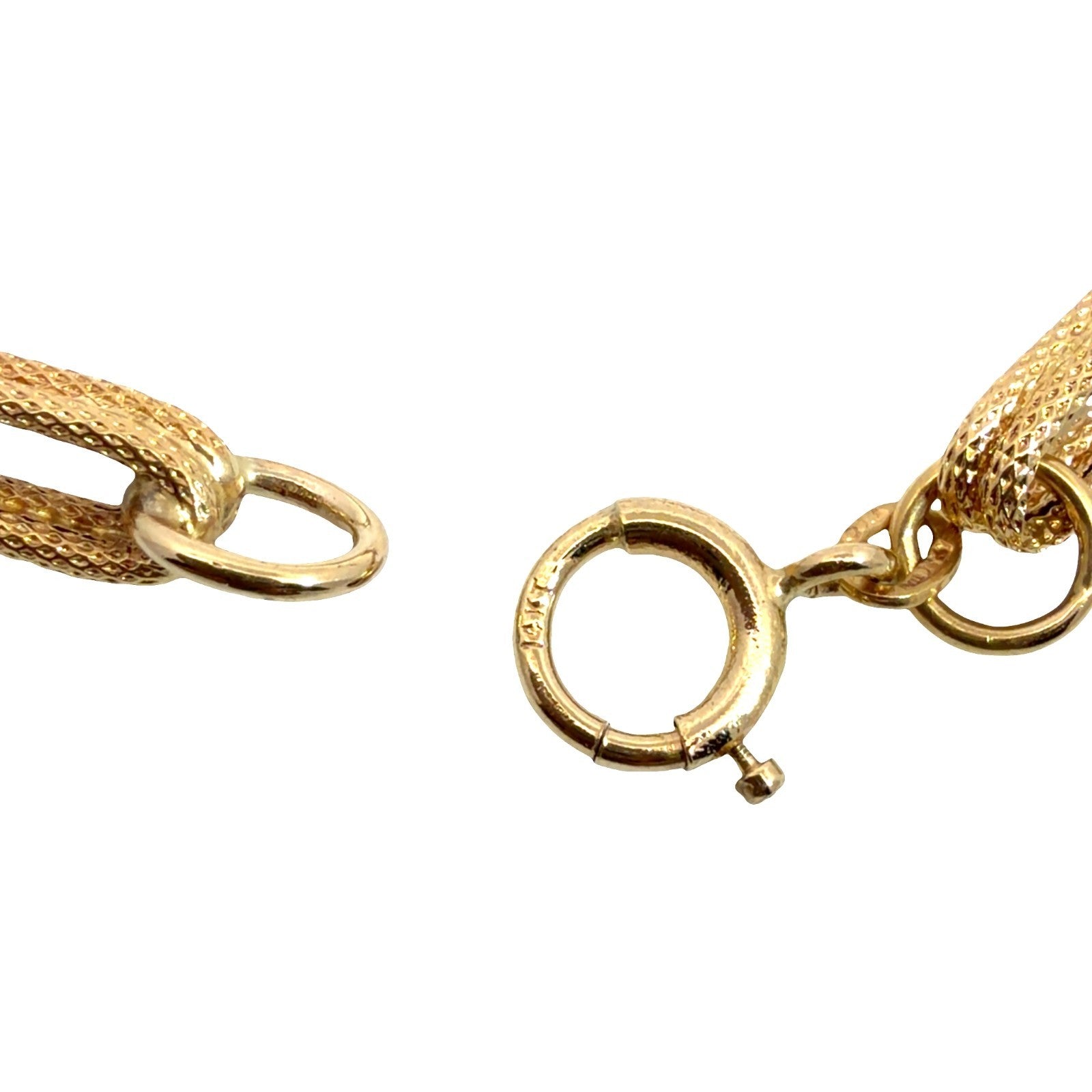 14k Yellow Gold Paperclip Link Chain Bracelet 8"2