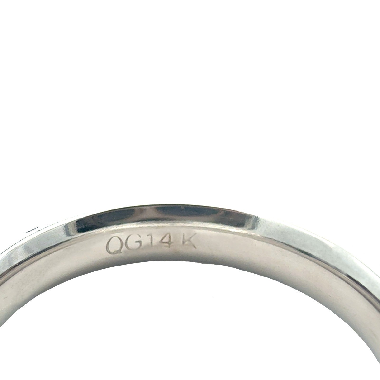 NEW Men's 14k White GoldWedding Band with Milgrain Detailing4