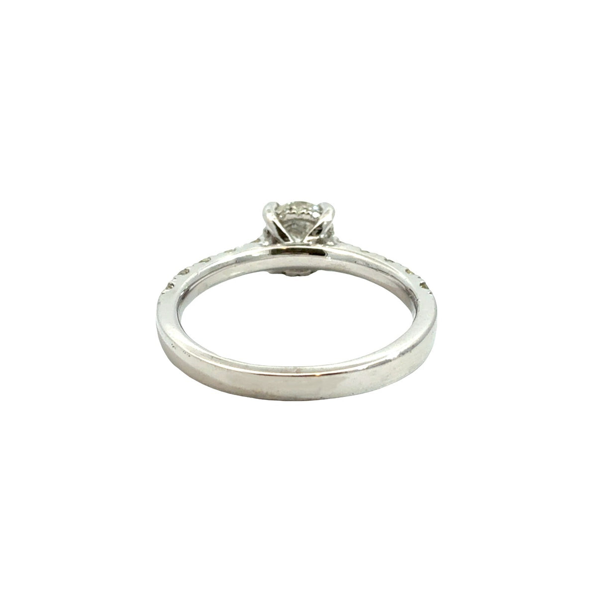 14k White Gold 1.61cttw(1.03tcw) Round Diamond Hidden Halo Engagement Ring 63