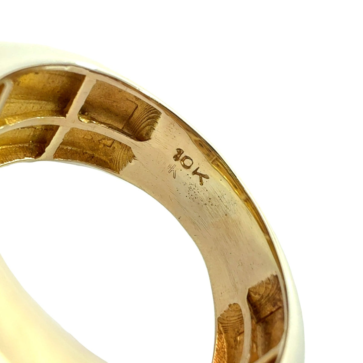 10k Yellow Gold Multi-Row 2.76cttw Diamond Men's Ring5