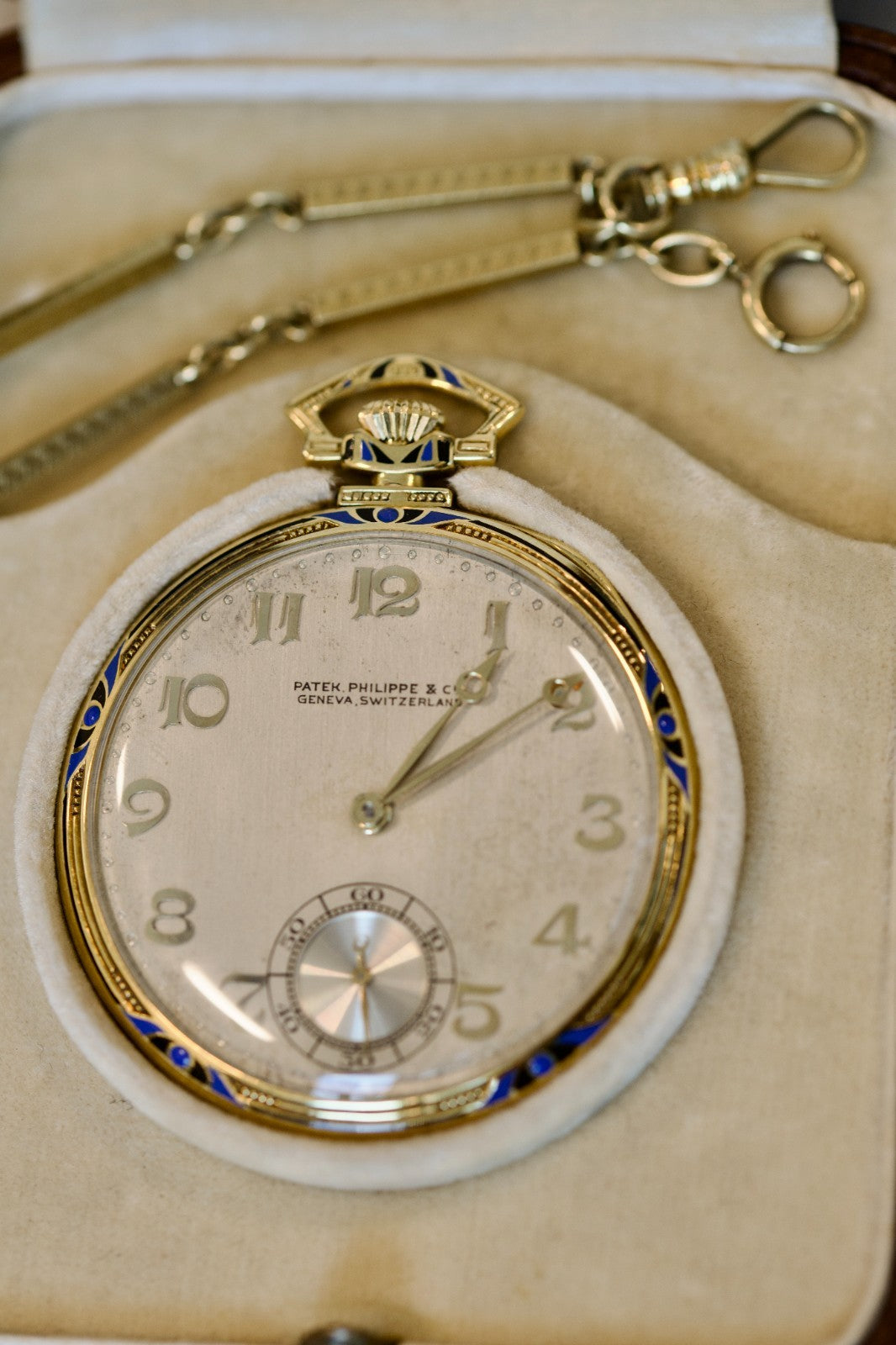 Patek Philippe 18k Yellow Gold Pocketwatch and 14k Yellow Gold Fob Chain2