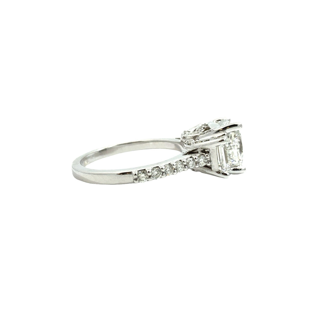 Pnina Tornai 14k White Gold 3.30cttw Cushion-Cut Diamond Multi-Stone Bridal Set7