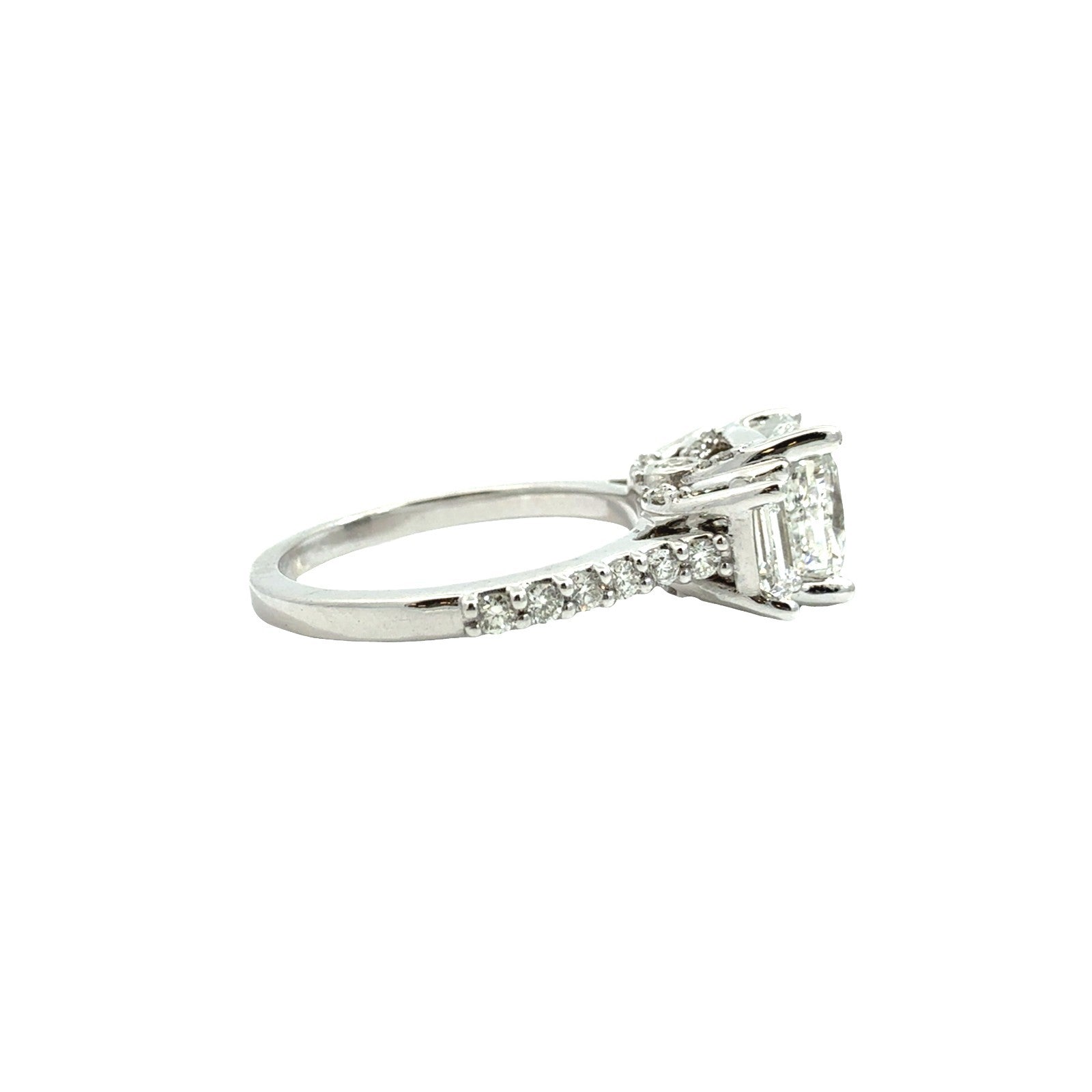 Pnina Tornai 14k White Gold 3.30cttw Cushion-Cut Diamond Multi-Stone Bridal Set7