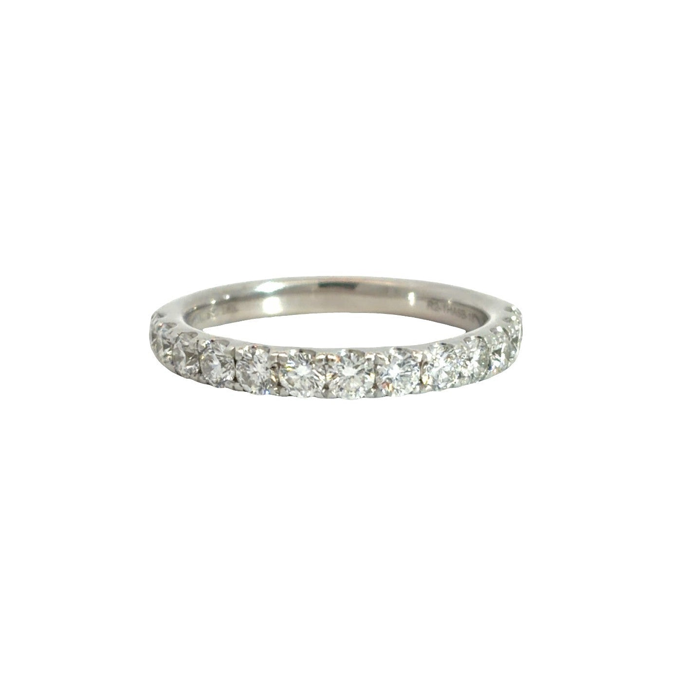 18K White Gold 13 Diamond 0.78cttw Wedding Band Ring0