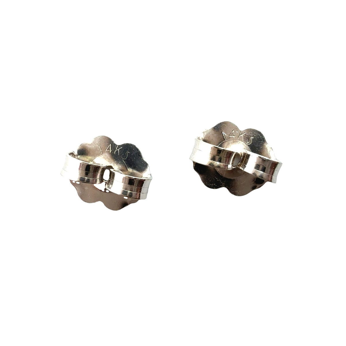 14k White Gold Round Brilliant 2.40cttw Diamond Stud Earrings5