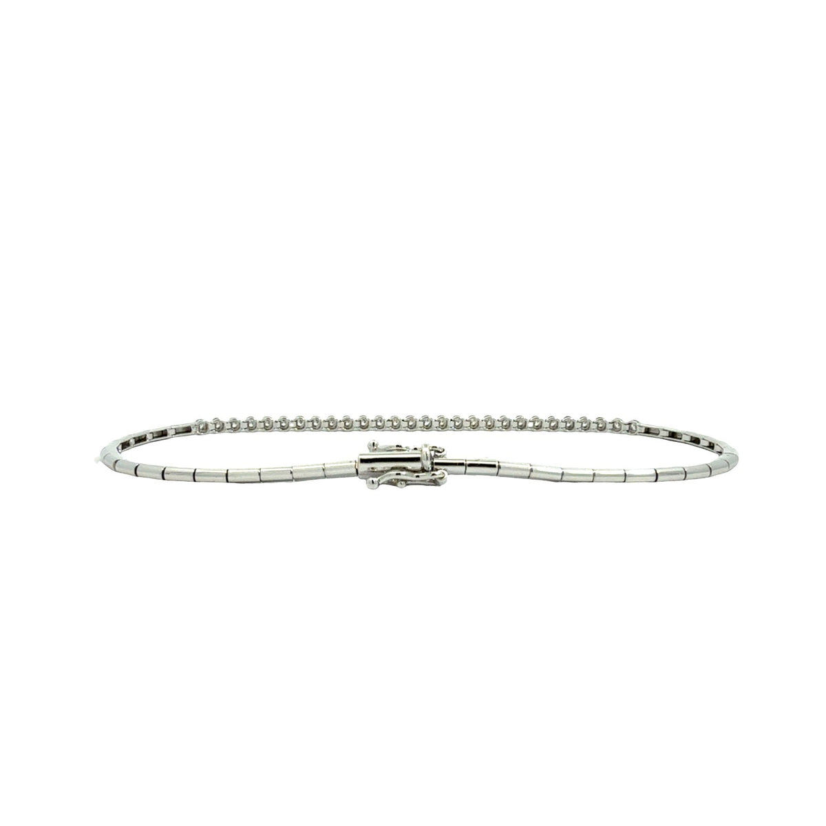 14k White Gold Half 0.21cttw Diamond Tennis Bracelet3