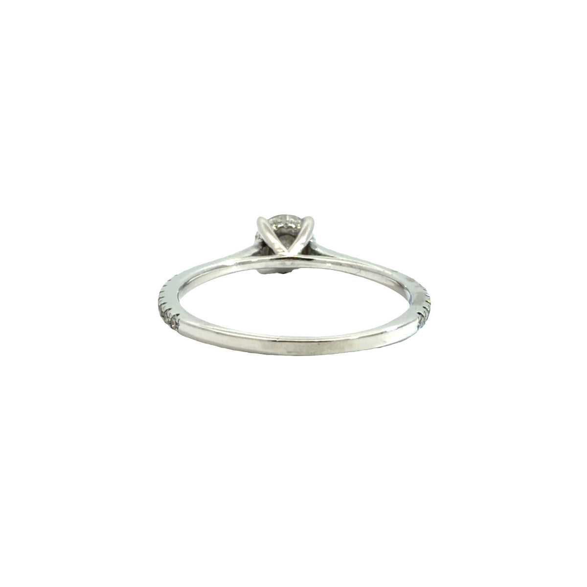 18k White Gold 1.00cttw Diamond Engagement Ring Size 73