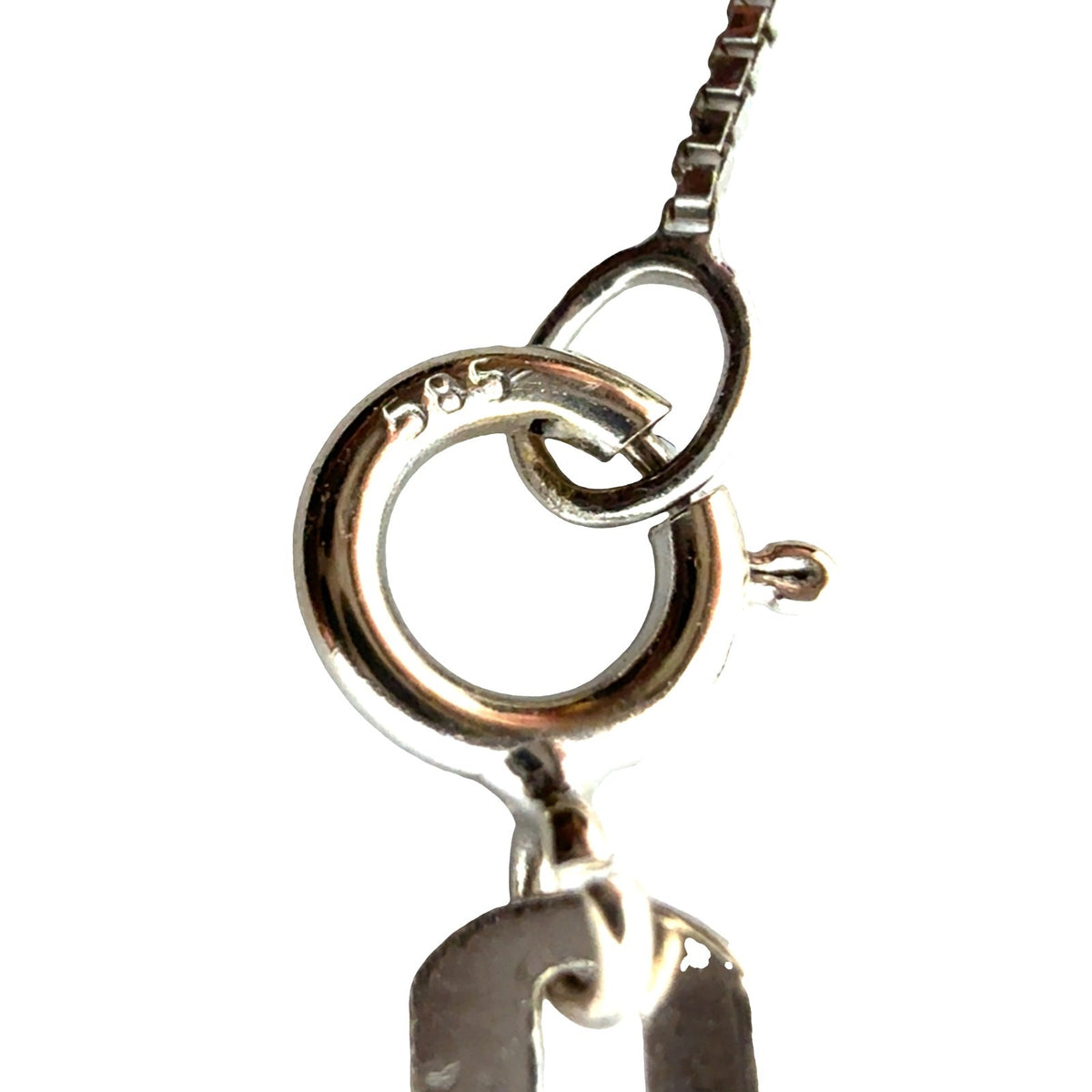 14k White Gold Solitaire 0.52ctw Diamond Pendant Necklace6