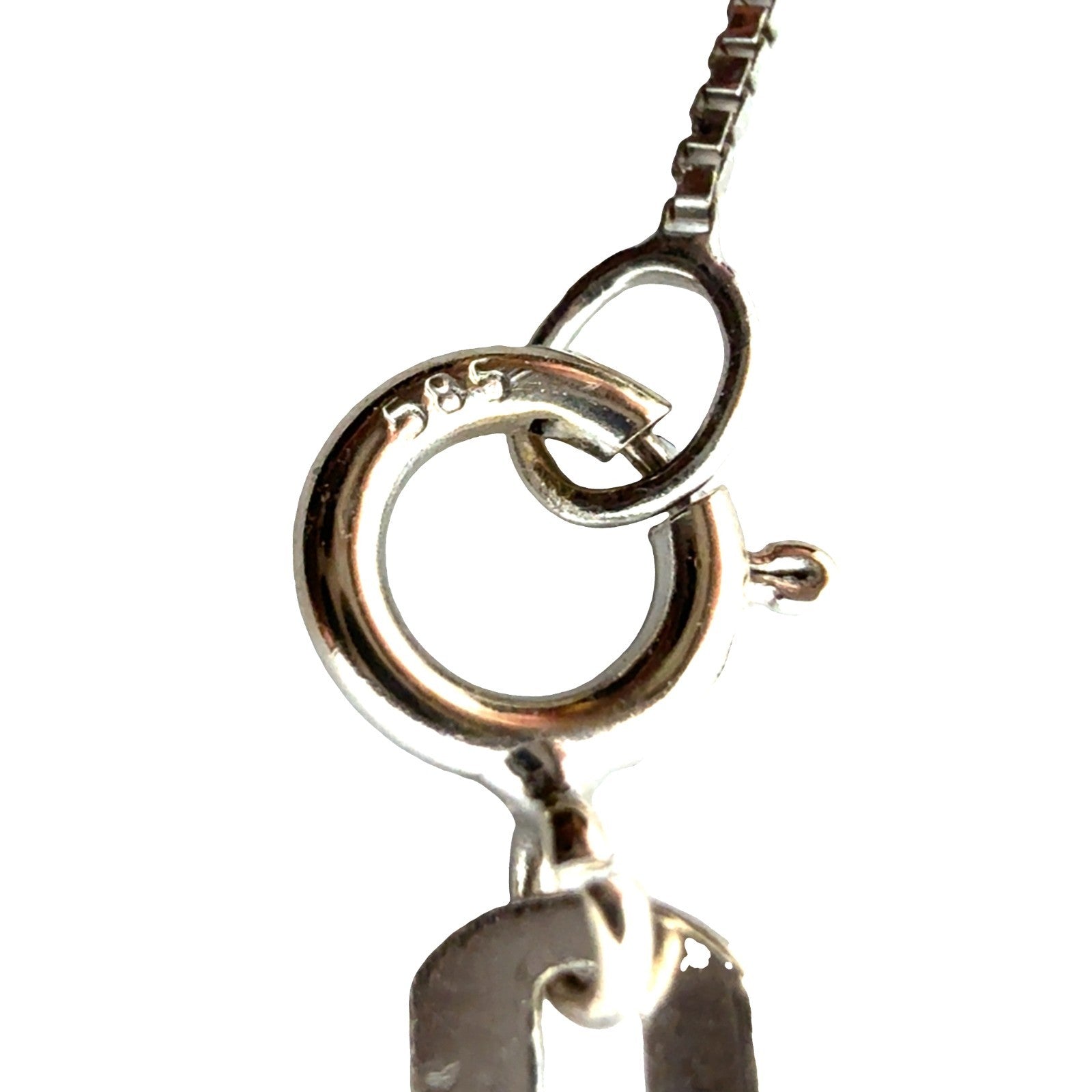 14k White Gold Solitaire 0.52ctw Diamond Pendant Necklace6