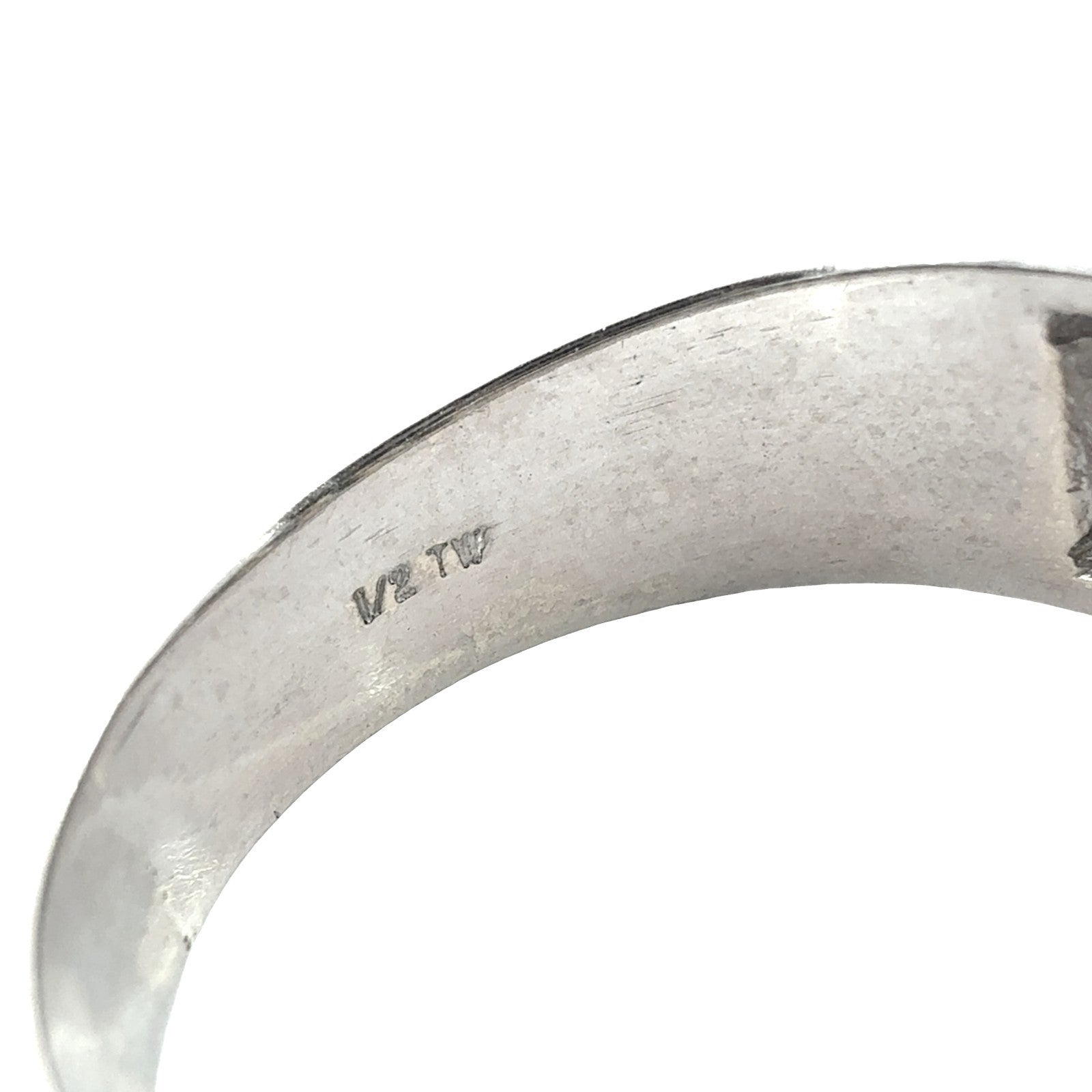 14k White Gold 0.50cttw Diamond Channel Set Men's Band Ring7