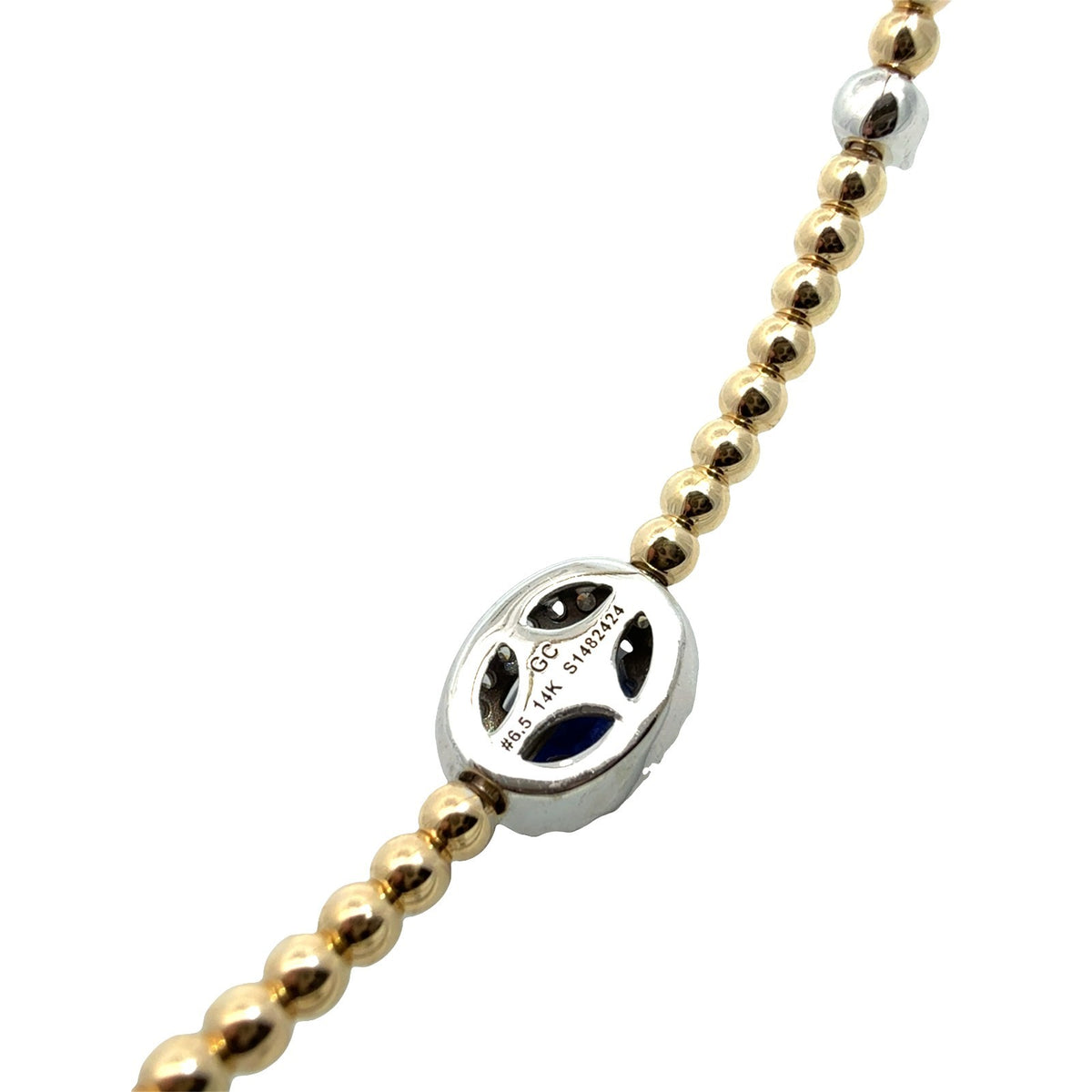 Gabriel & Co. Bujukan 14k Yellow Gold 0.48tcw Sapphire 0.18cttw Diamond Bracelet6