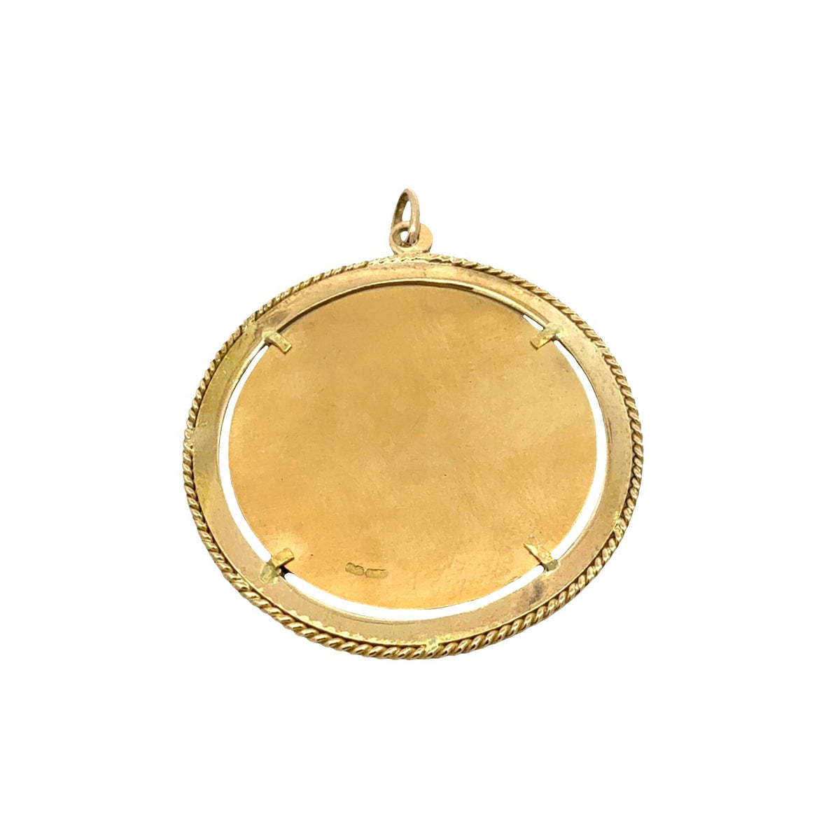 18k Yellow Gold Ancient Greek Athena Coin Pendant3