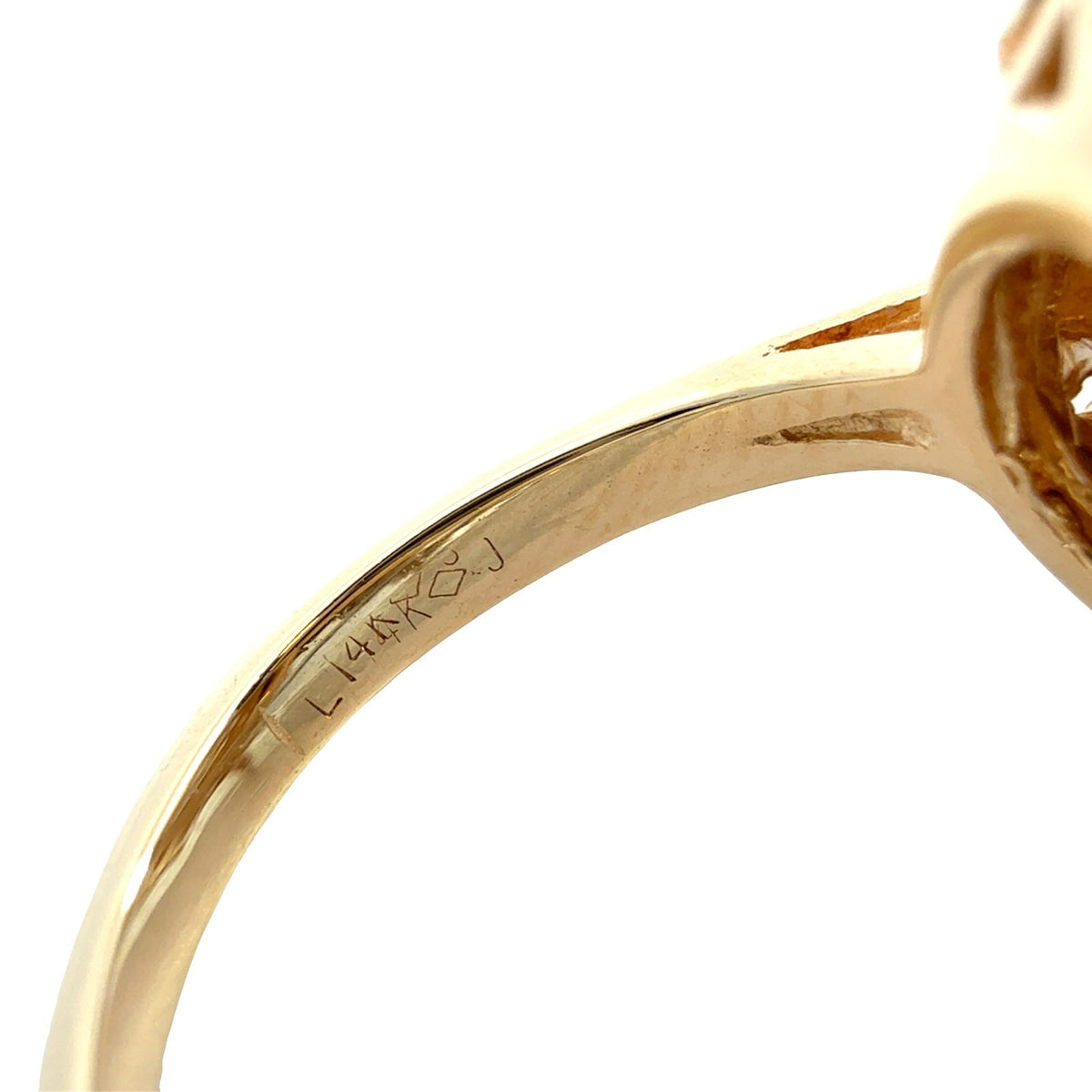 Vintage 14k Yellow Gold 0.39cttw Diamond Filigree Cocktail Ring5