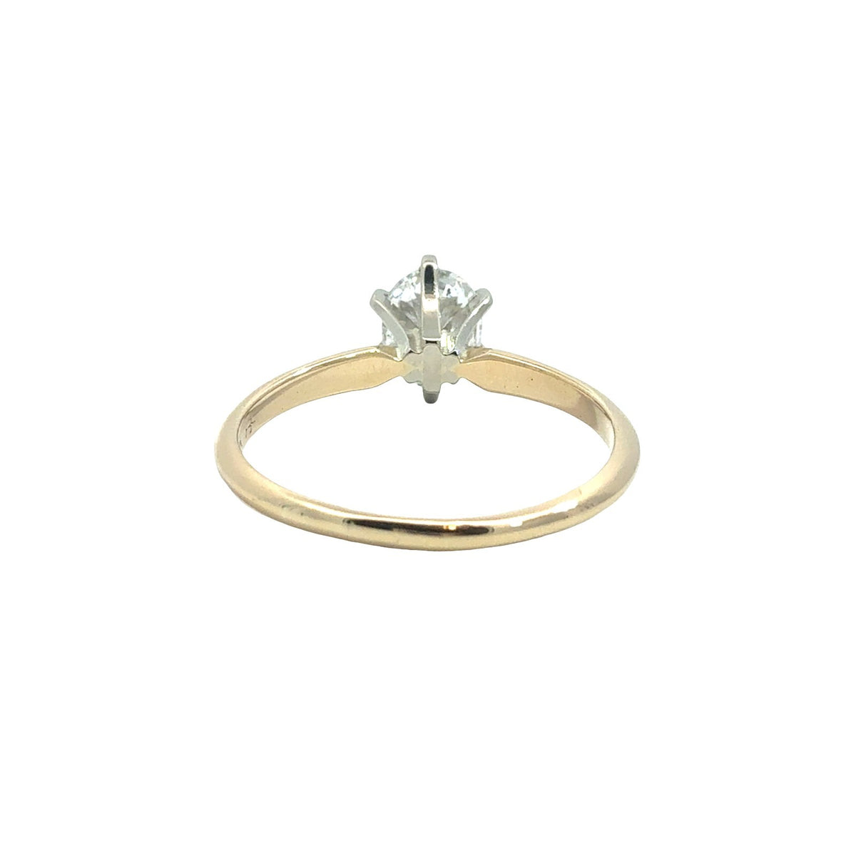 14k Yellow Gold 0.80tcw Diamond Solitaire Engagement Ring Size 63