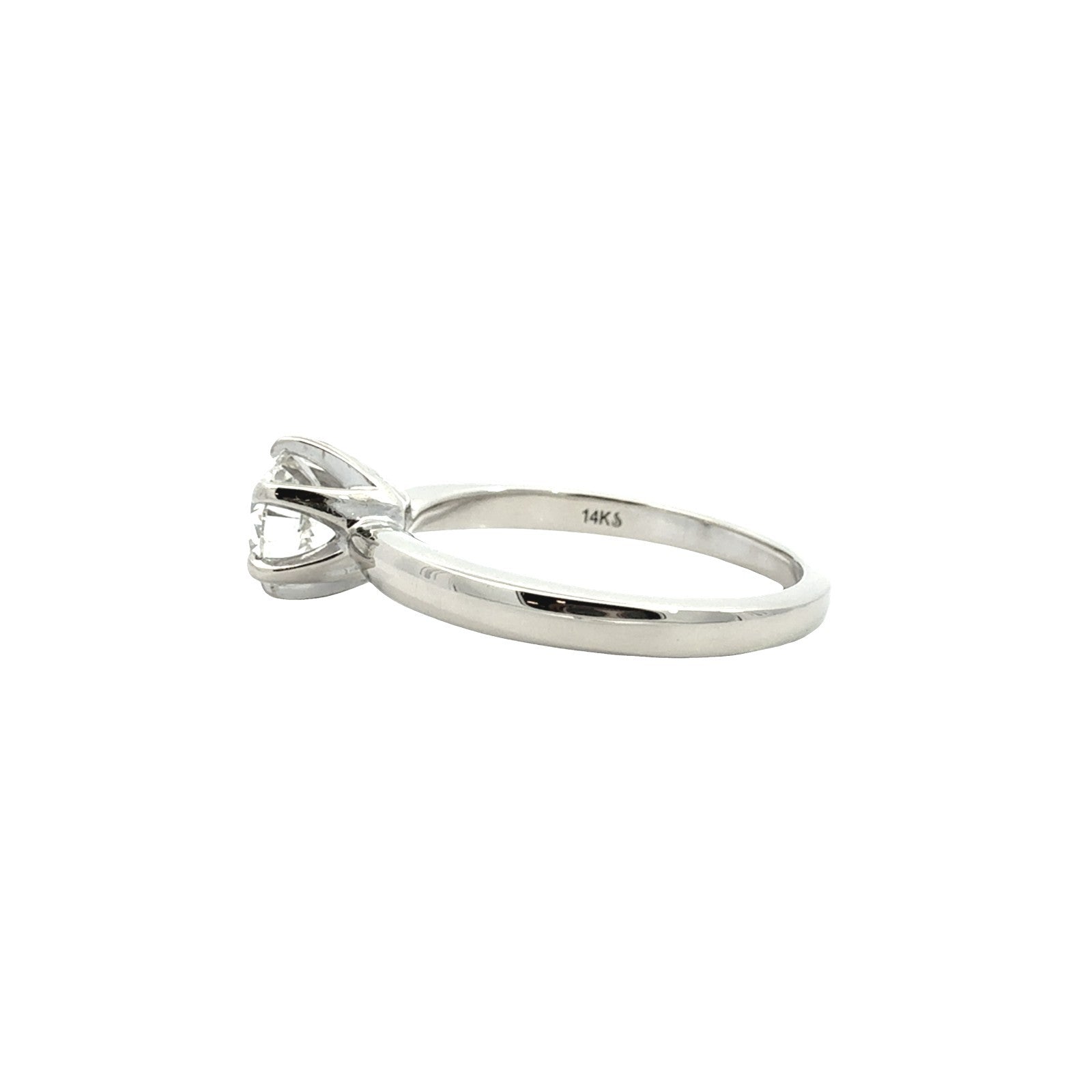 14k White Gold Solitaire 1.26tcw Lab-Grown Diamond Engagement Ring3