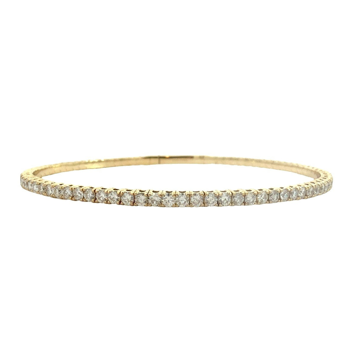 The Jewel Box 14k Yellow Gold 2.16ctw Diamond Flex Bangle0