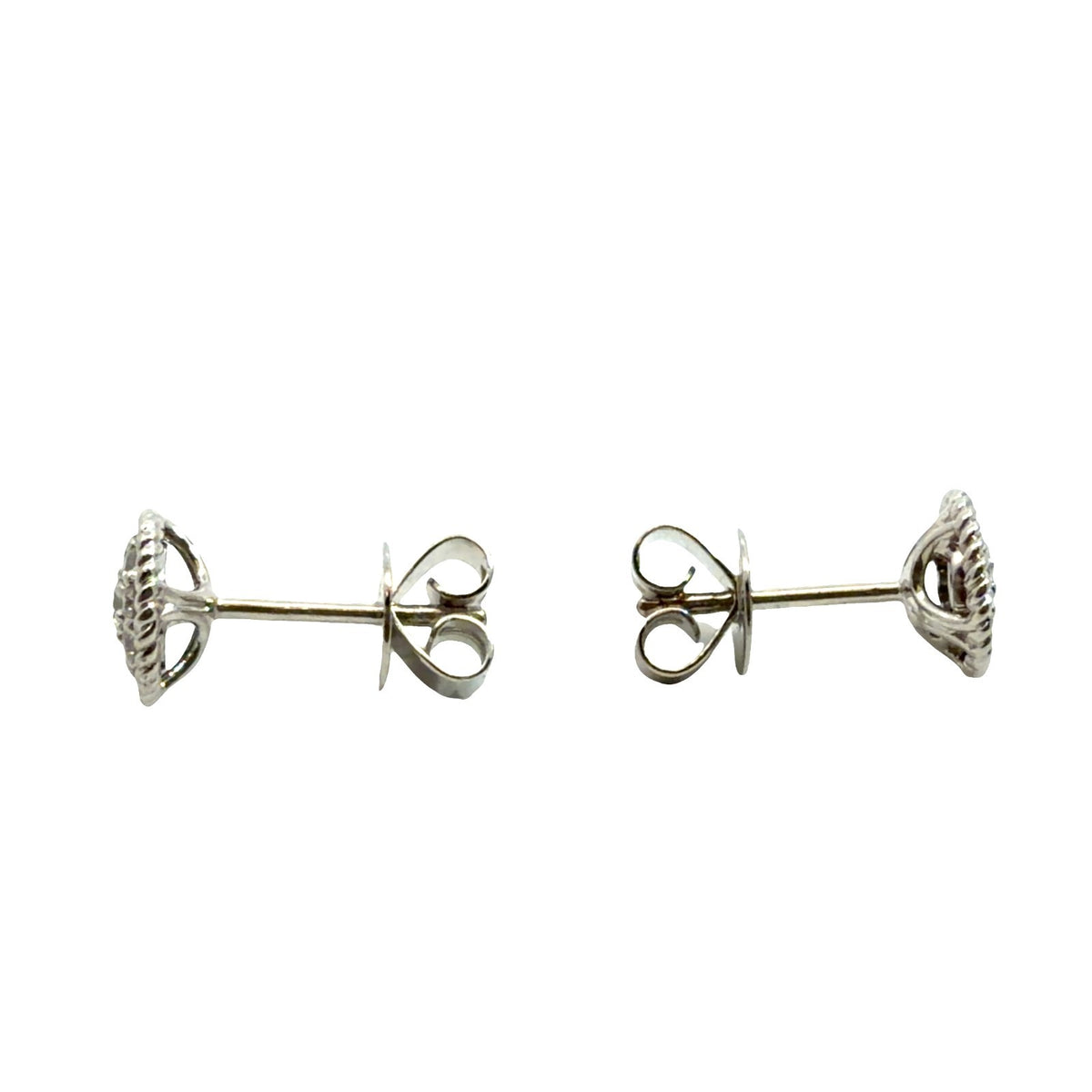 14k White Gold 0.31ctw Diamond Earrings1