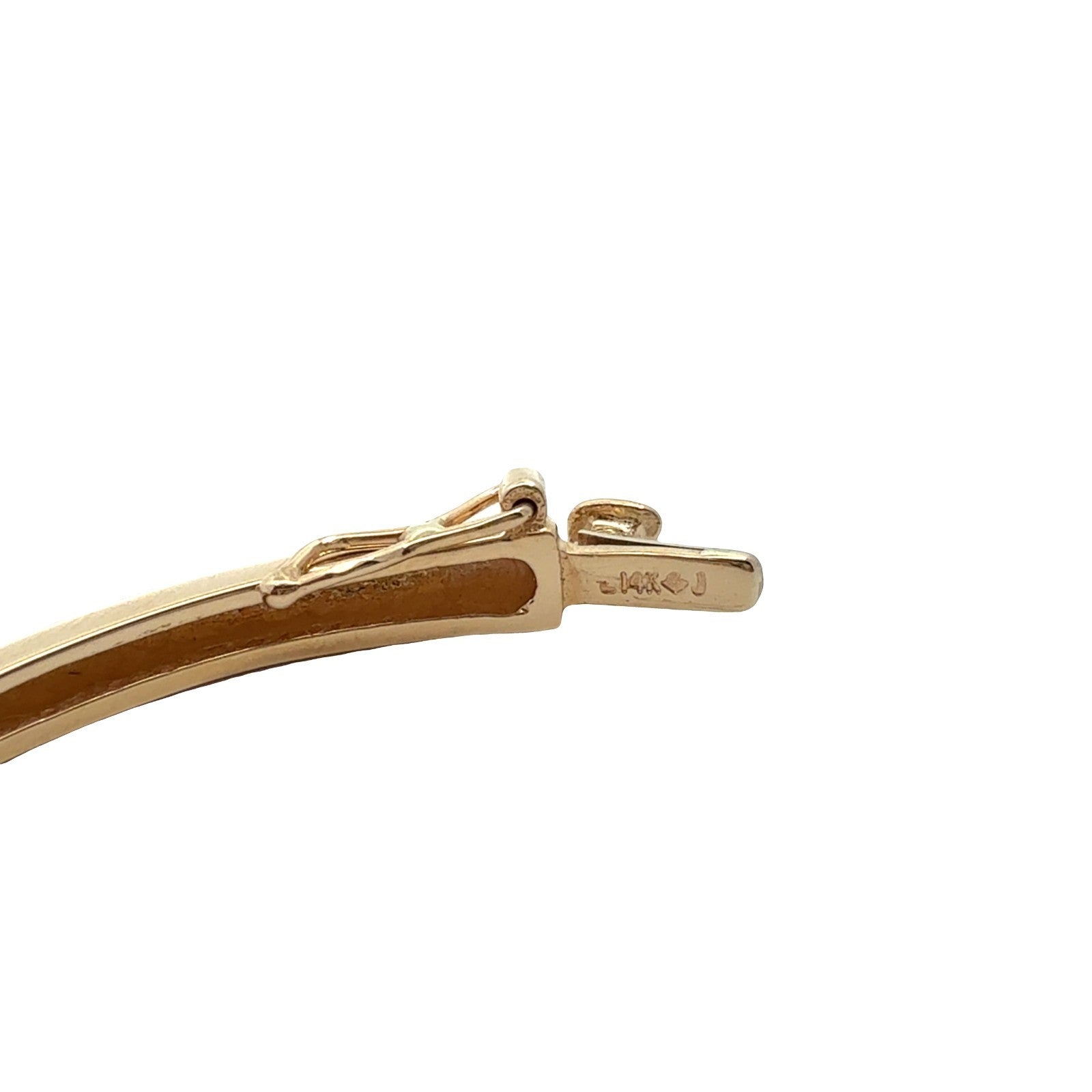 Vintage 14k Yellow Gold 0.77cttw Ruby & 0.29cttw Diamond Hinged Bangle Bracelet6