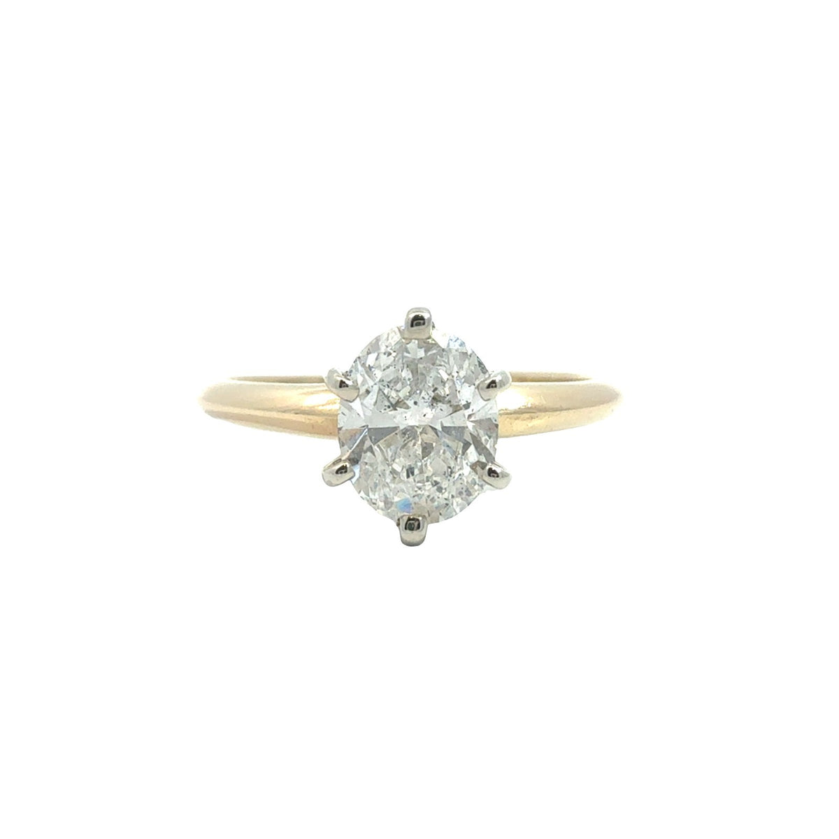 14k Yellow Gold 0.80tcw Diamond Solitaire Engagement Ring Size 60