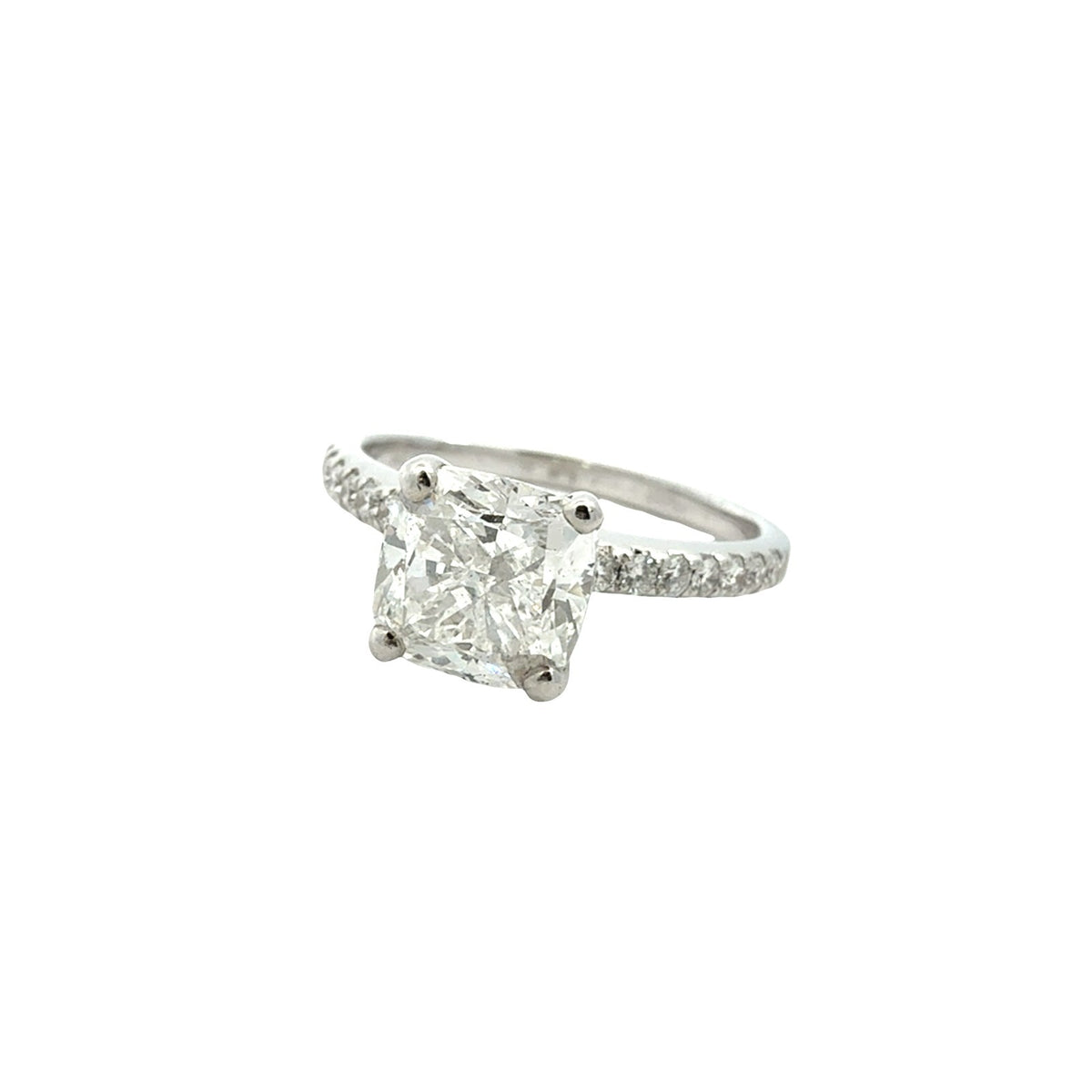 14k White Gold Cushion-Cut 2.26cttw Diamond Engagement Ring2