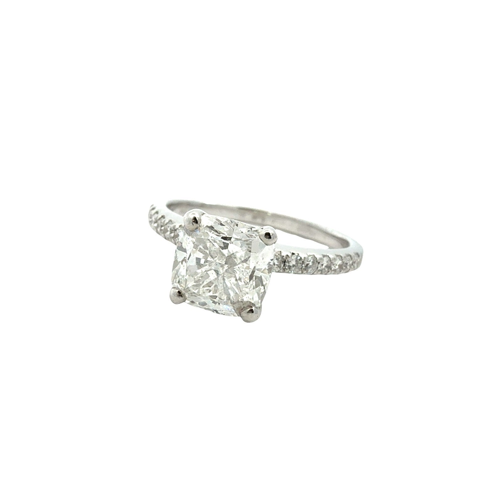 14k White Gold Cushion-Cut 2.26cttw Diamond Engagement Ring2