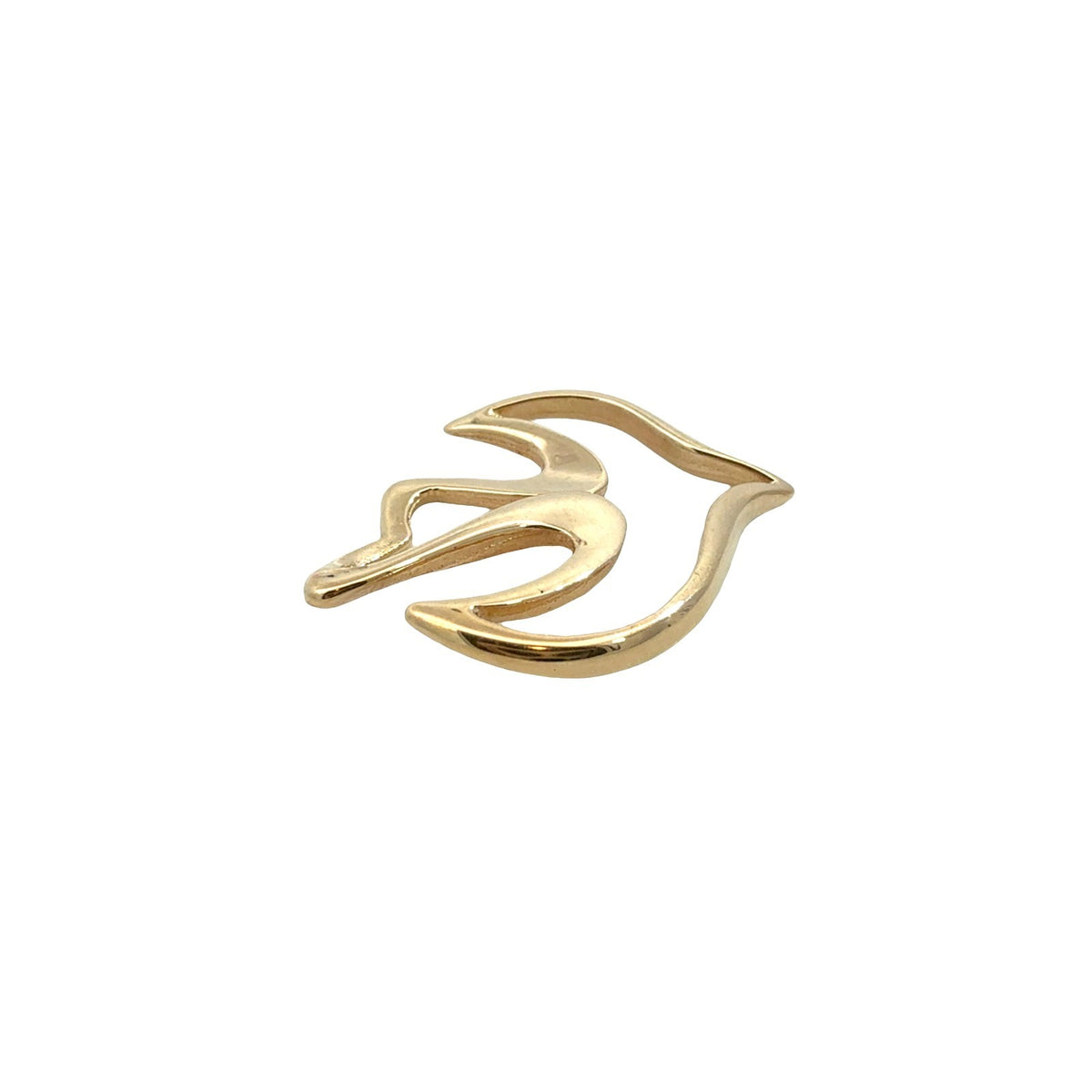 James Avery 14k Yellow Gold Openwork Dove Pendant3