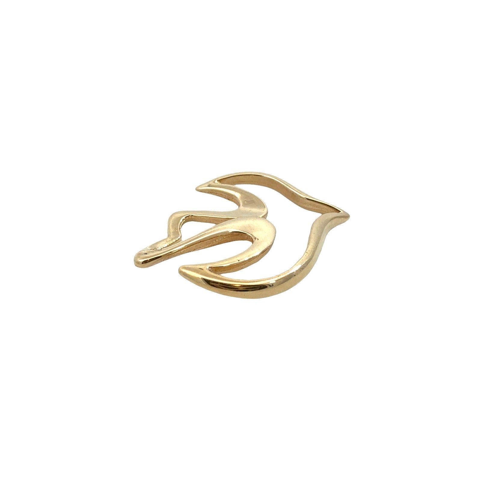 James Avery 14k Yellow Gold Openwork Dove Pendant3