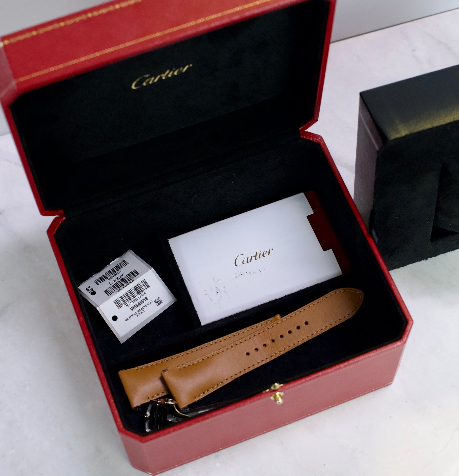 Cartier Santos De Cartier *Full Set/ Extra Leather Strap*