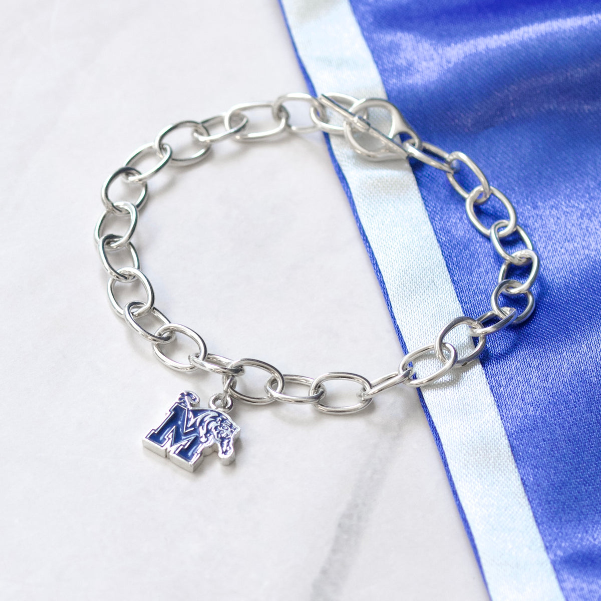 Memphis Tigers Enamel Link Bracelet