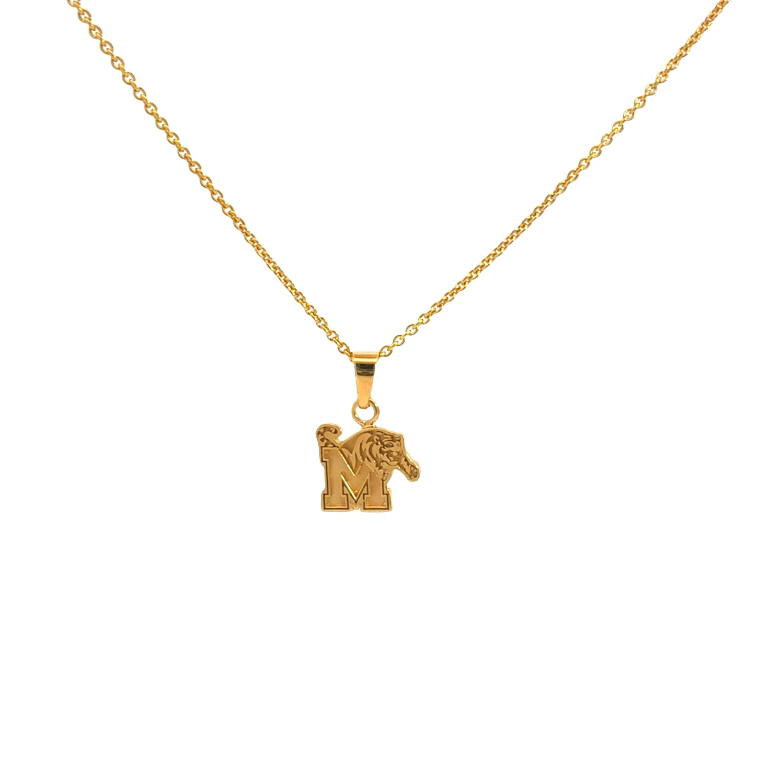 Memphis Tigers Gold Plated Pendant Necklace