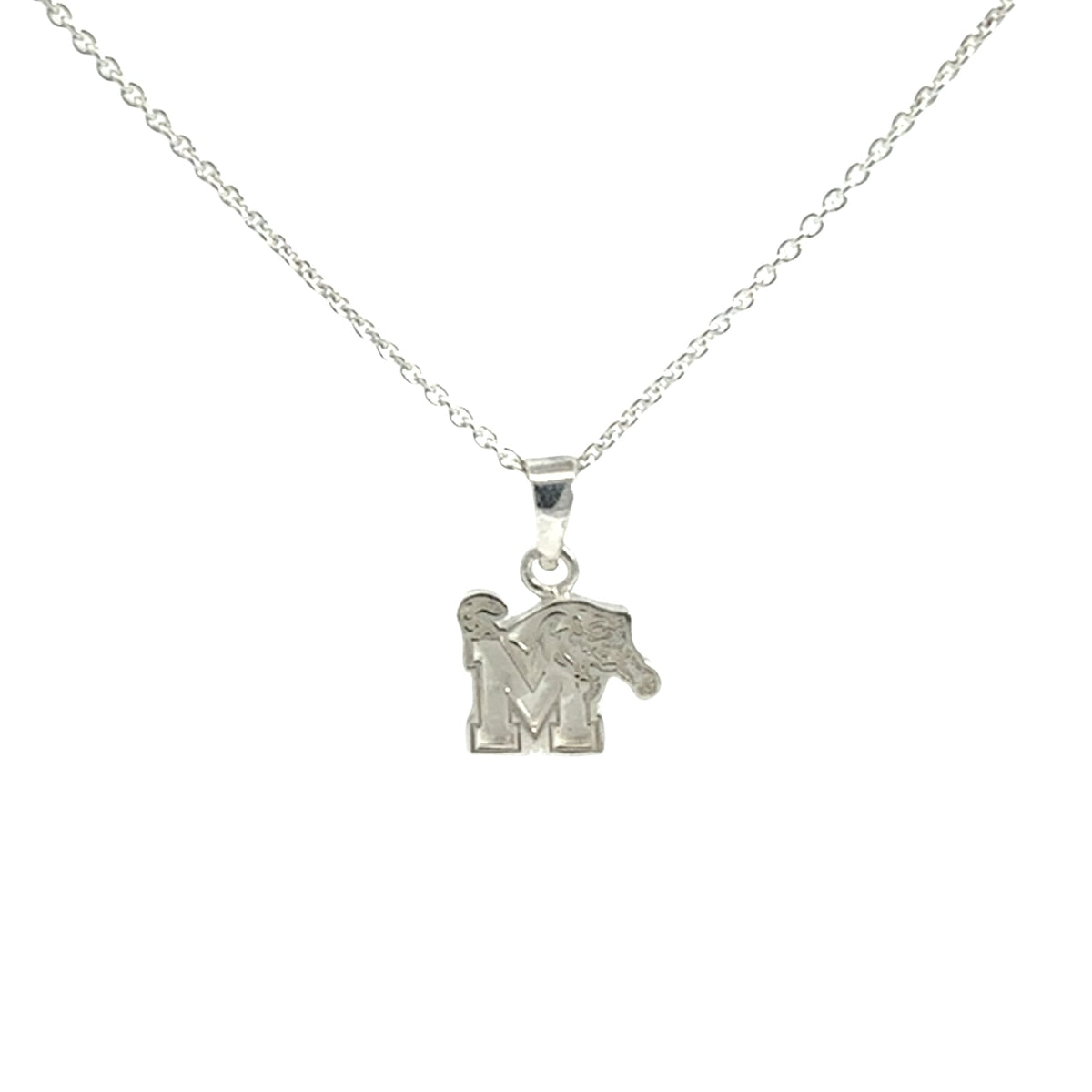 Memphis Tigers Sterling Silver Pendant Necklace
