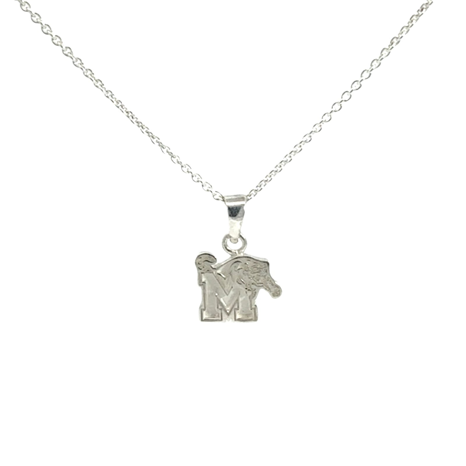 Memphis Tigers Sterling Silver Pendant Necklace