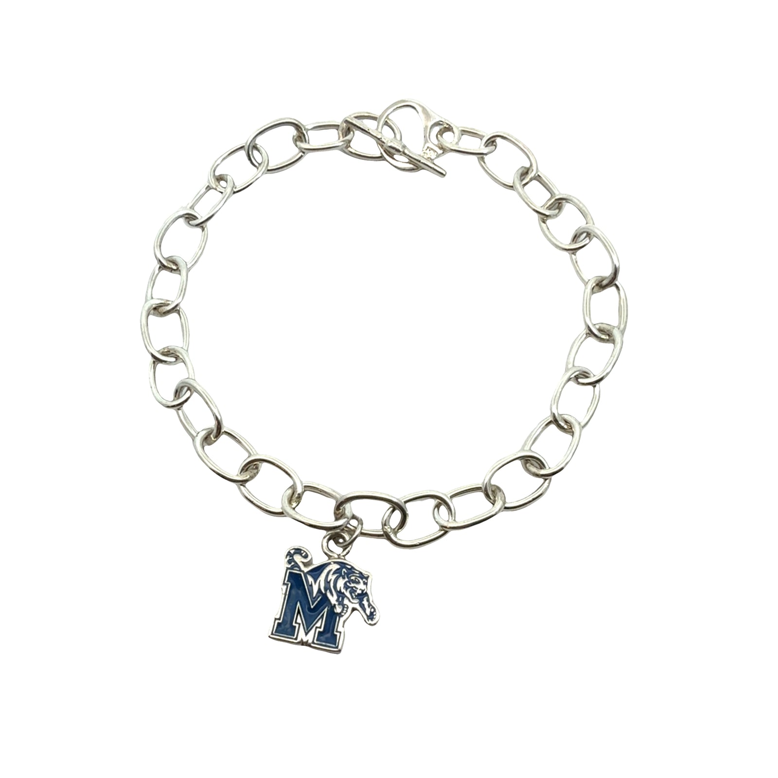 Memphis Tigers Enamel Link Bracelet