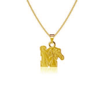 Memphis Tigers Gold Plated Pendant Necklace