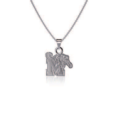 Memphis Tigers Sterling Silver Pendant Necklace