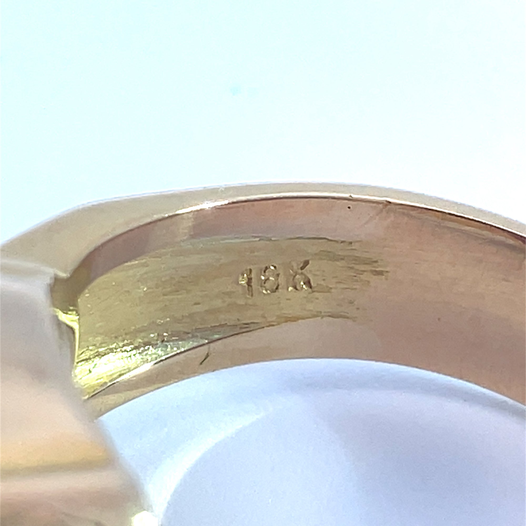 Vintage 18k Yellow Gold and 7.32ctw Pink Tourmaline Ring