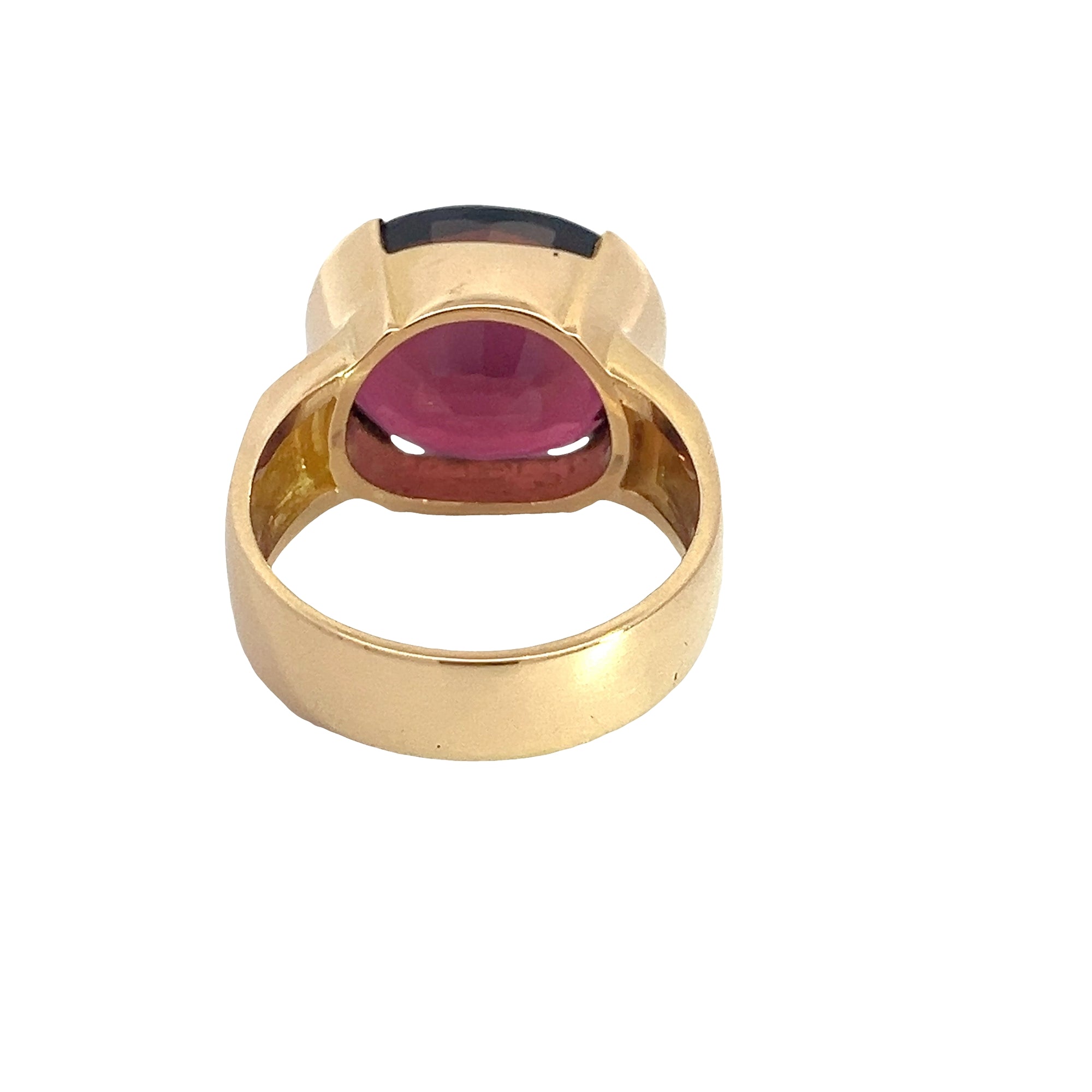 Vintage 18k Yellow Gold and 7.32ctw Pink Tourmaline Ring