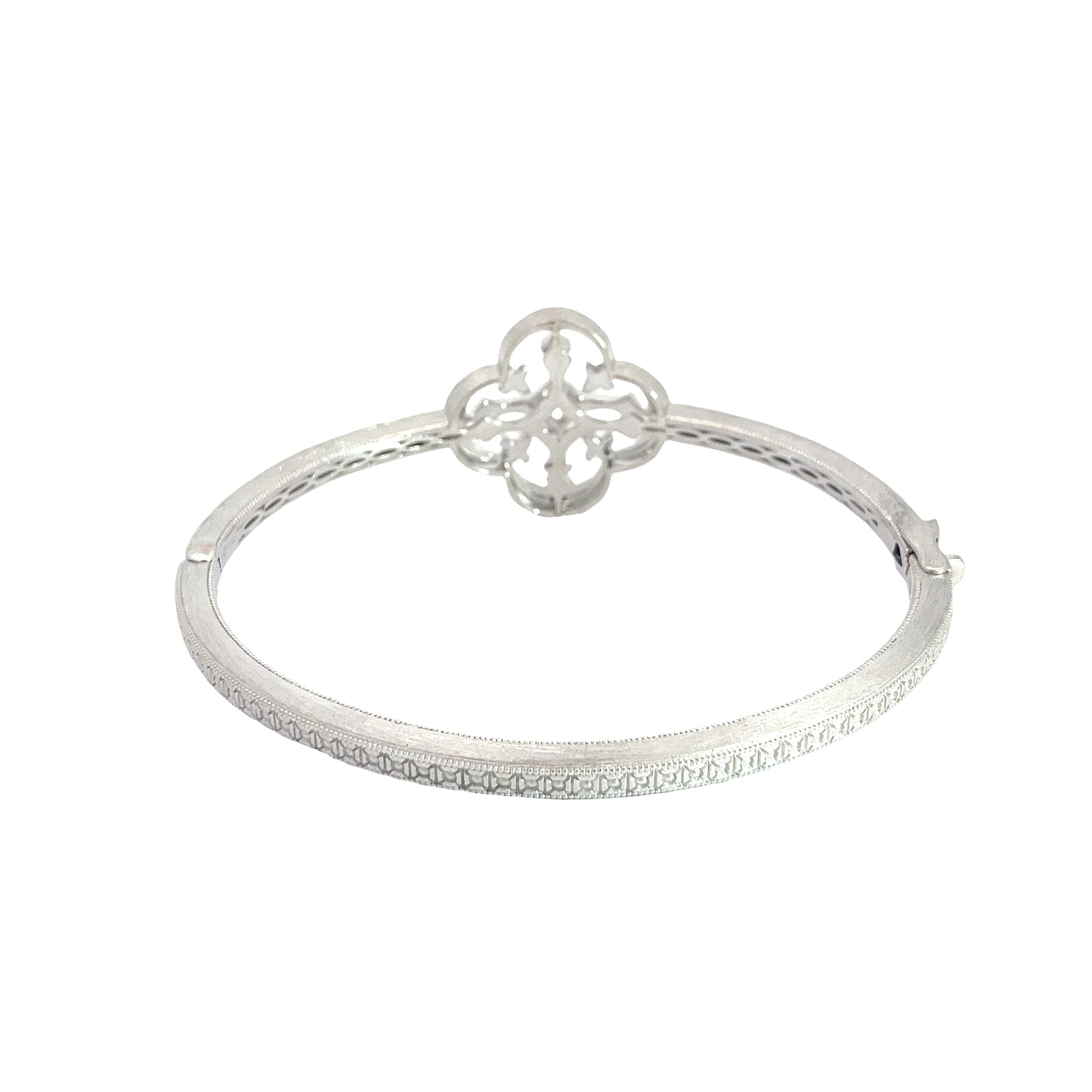 Estate Jude Frances 18k White Gold and 1.02ctw Diamond Bracelet