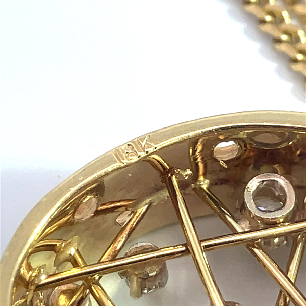 Vintage 18k Yellow Gold and 0.57ctw Diamond Pendant